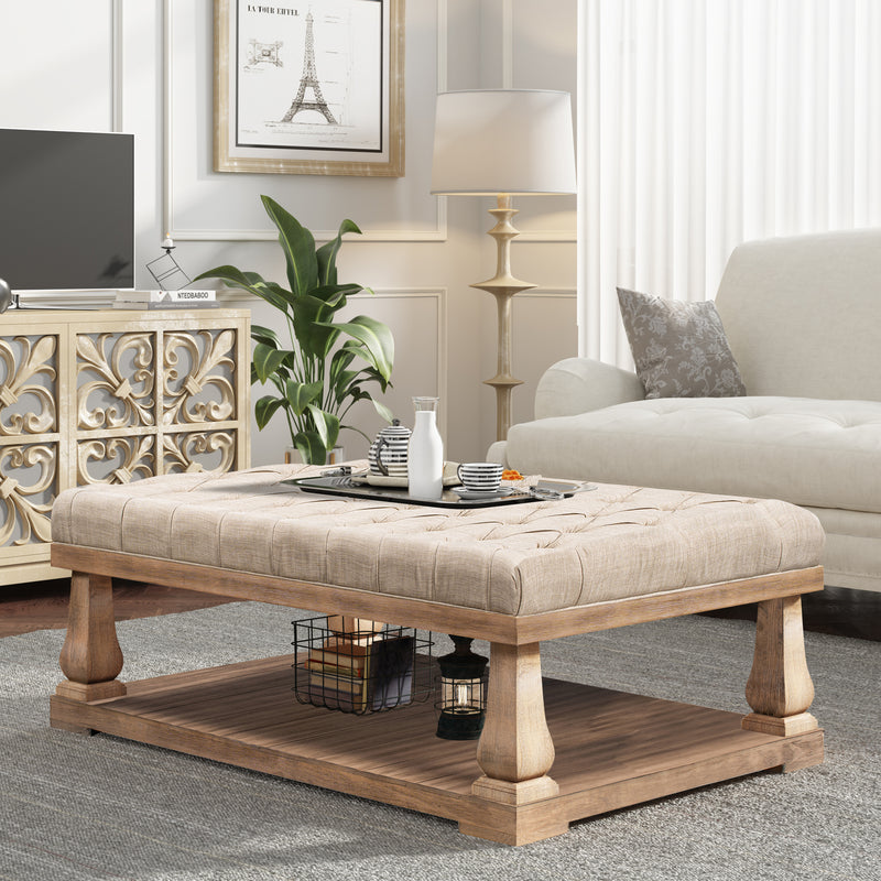 Storage bench best sale with side table