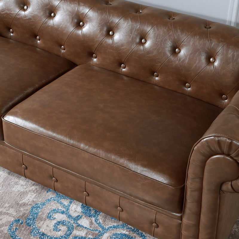 Retro style PU Couch , Chesterfield Sofas for Living Room and Bedroom